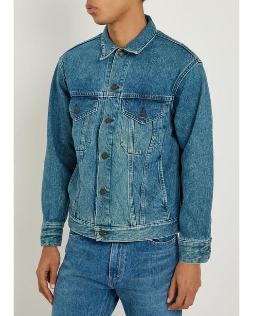 Blue Blue Japan Blue Panelled Denim Jacket for men