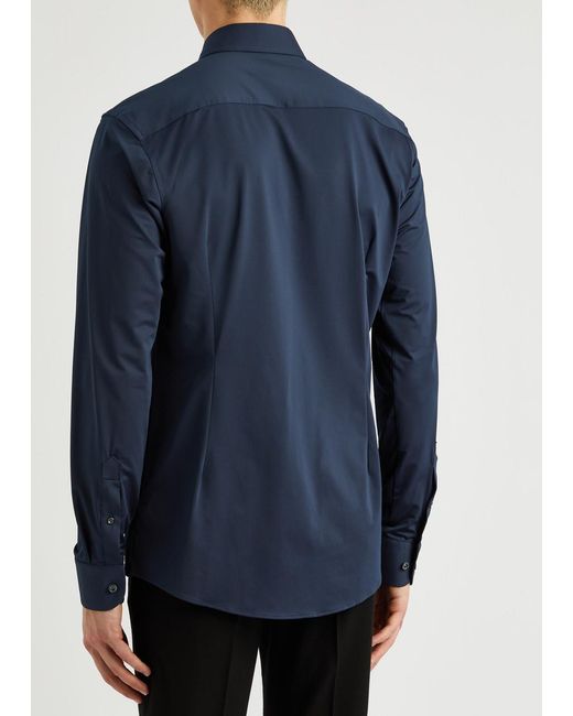 Eton of Sweden Blue Stretch-jersey Shirt for men