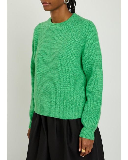 Lisa Yang Green Miki Cashmere Jumper
