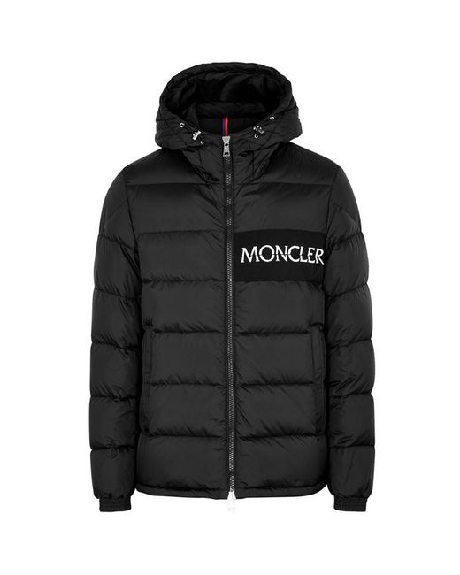 Moncler Black Aiton Quilted-down Jacket for men