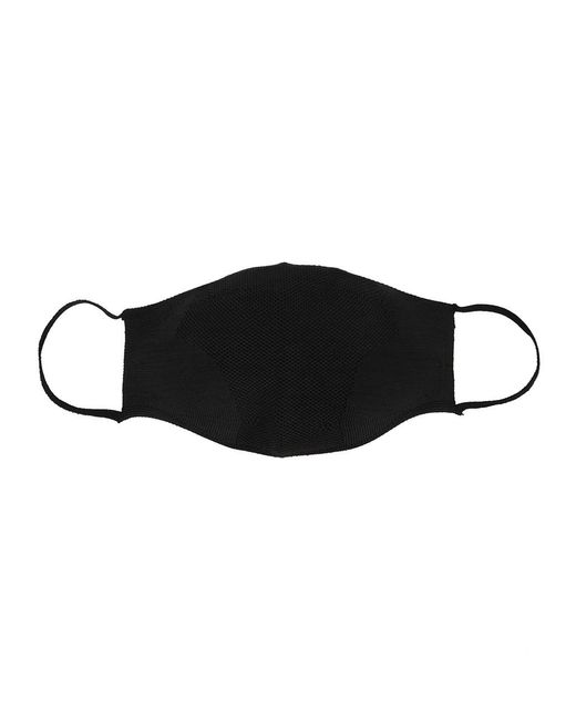 C P Company Black Knitted Dryarnâ Face Mask for men
