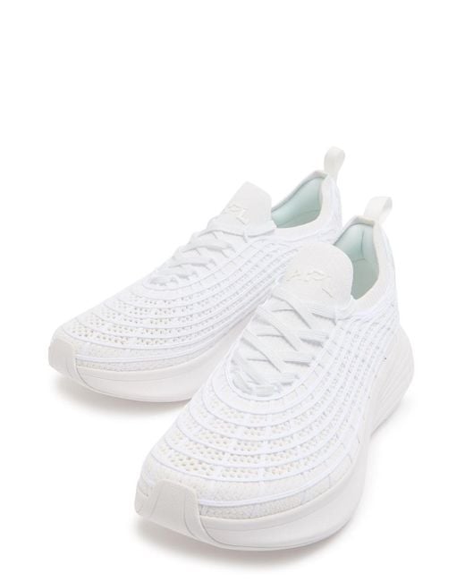 Athletic Propulsion Labs White Techloom Zipline Knit Sneakers for men