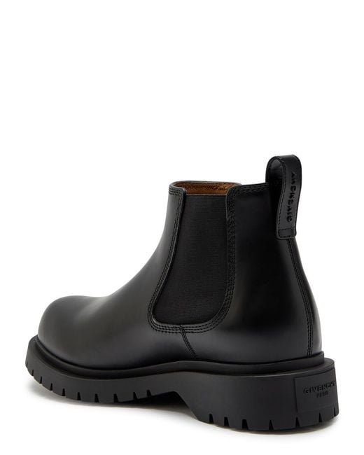 Givenchy Black Leather Chelsea Boots for men