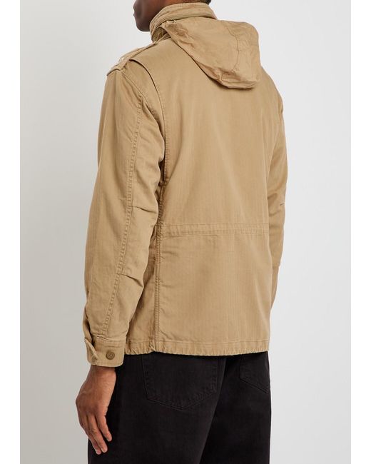 Polo Ralph Lauren Natural Patch-Appliquéd Cotton Field Jacket for men