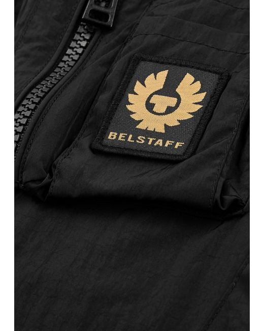 Belstaff Black Quest Shell Bomber Jacket for men