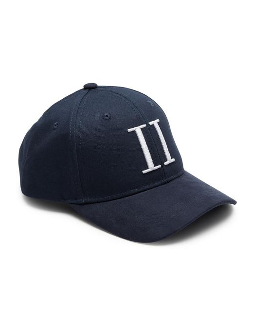 Les Deux Blue Embroidered Twill Cap for men