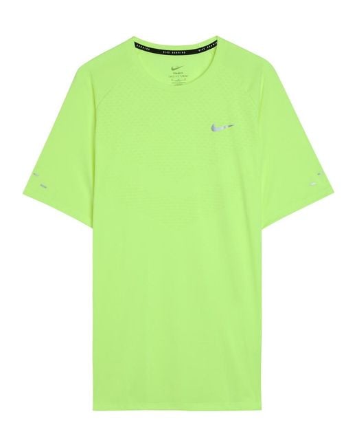 Nike Green Dri-Fit Adv Jersey Running T-Shirt for men