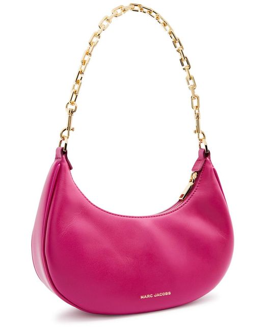 Marc Jacobs Pink The Curve Small Leather Shoulder Bag