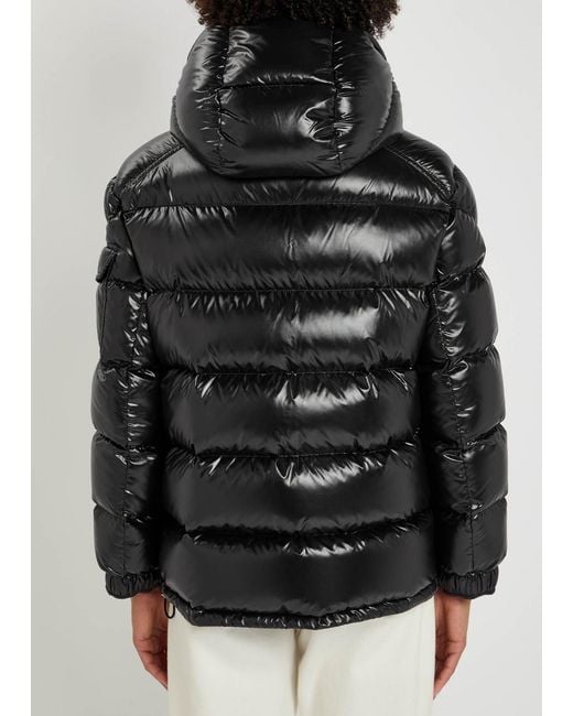 Moncler Black Maire Quilted Hooded Shell Jacket