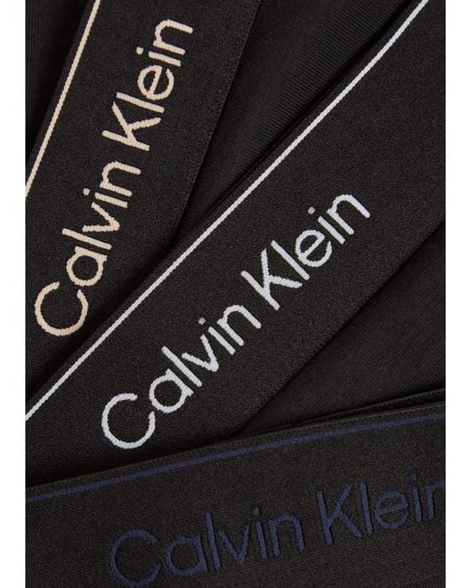 Calvin Klein Black Icon Stretch-Cotton Trunks for men