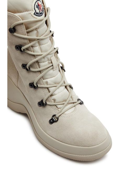Moncler Natural Resile Trek Suede Ankle Boots