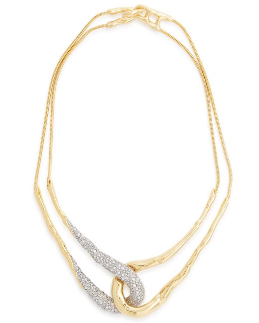Alexis White Solanales 14Kt-Plated Necklace