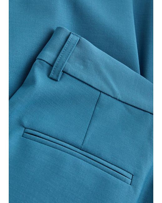 Esse Studios Blue Homme Wide-Leg Woven Trousers