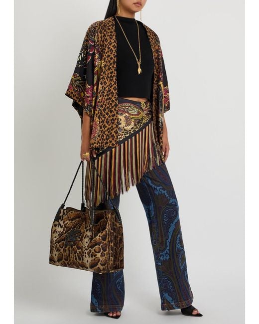 Etro Brown Printed Silk Jacket
