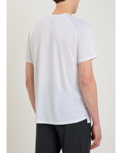 Nike White Dri-Fit Adv Jersey Running T-Shirt for men