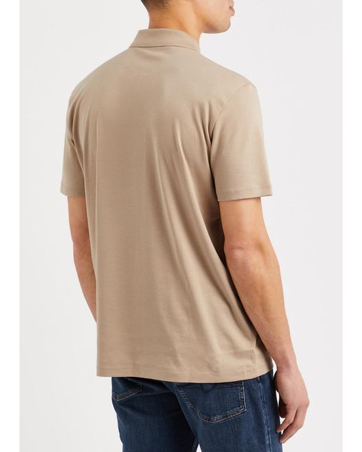 HUGO Natural Logo Cotton Polo Shirt for men