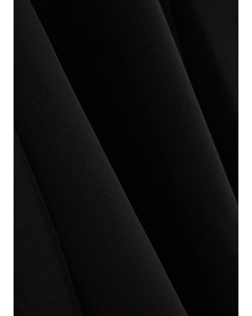 Roland Mouret Black Crepe Midi Dress