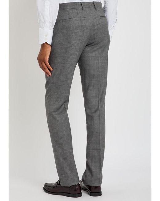 Paul Smith Gray Tailored Slim Tapered-Leg Wool Trousers for men