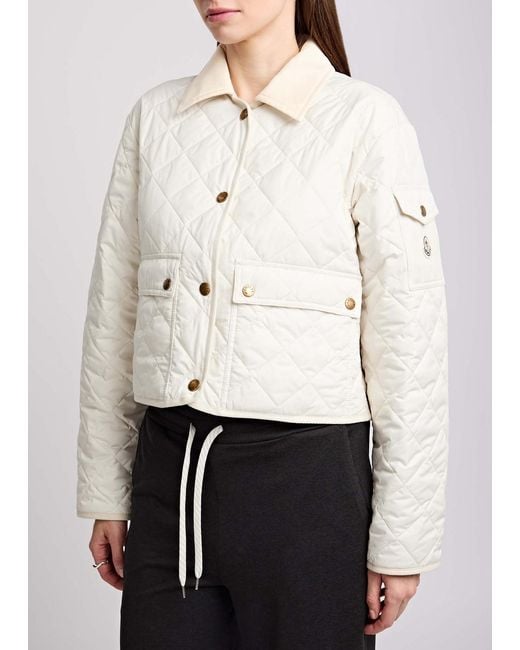 Moncler Natural Chitre Quilted Shell Jacket