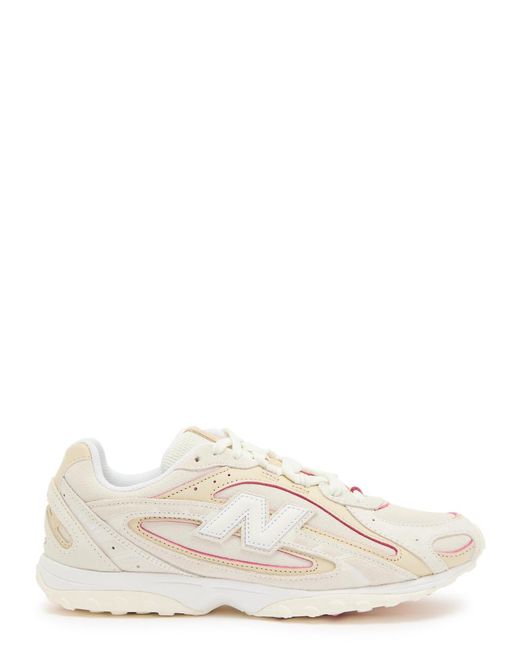 New Balance White 204L Panelled Suede Sneakers