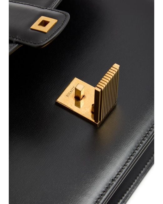 Khaite Black Blake Leather Cross-Body Bag