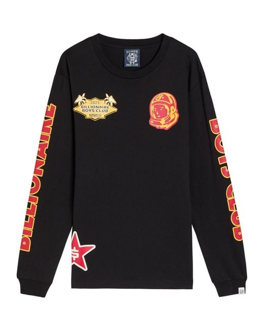 BBCICECREAM Black Appliquéd Cotton T-Shirt for men