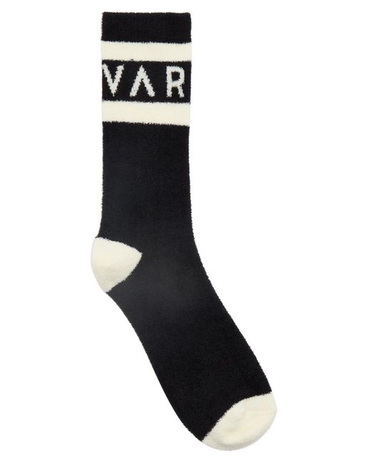 Varley Black Spencer Logo Terry Socks