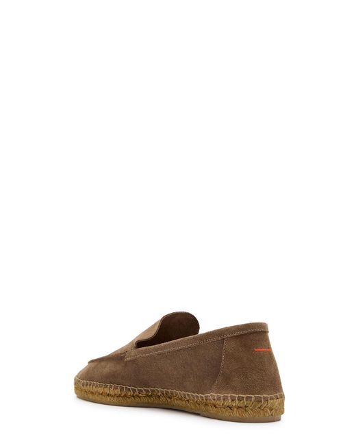 Castaner Brown Nino T Suede Espadrille Loafers for men