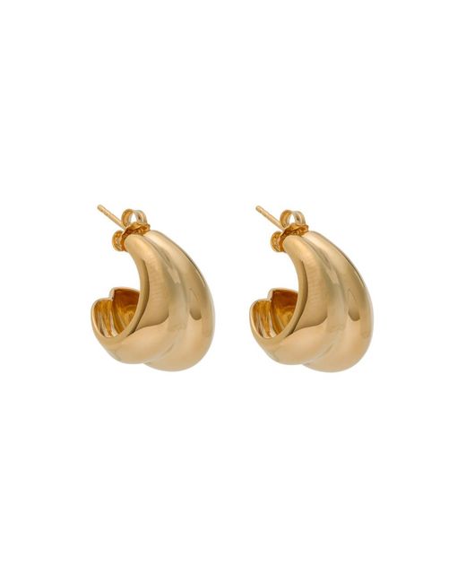 Nina Gordon Metallic Mega Hoop 14Kt Vermeil Earrings