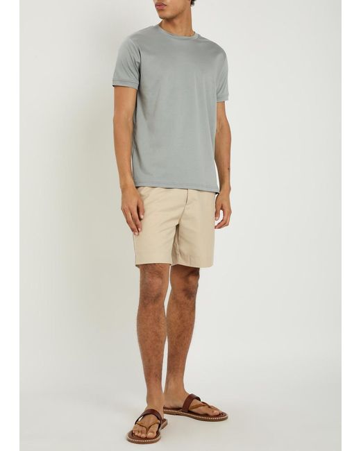 Raith Gray Crew-Neck Cotton T-Shirt for men