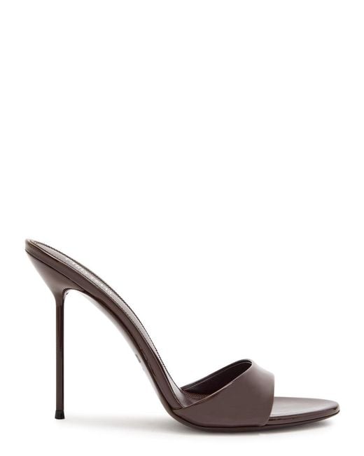 Paris Texas Brown Lidia 105 Patent Leather Mules