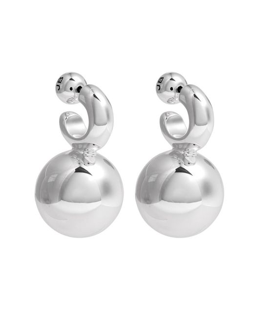 Jenny Bird White Lyra -dipped Hoop Earrings