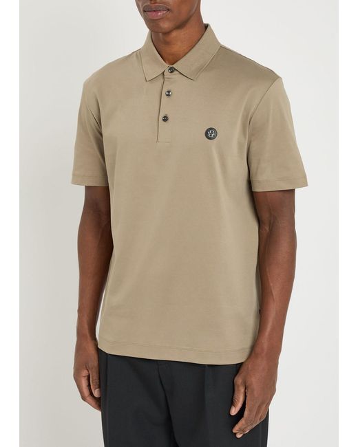 Boss Natural C-Paris 01 Logo-Appliquéd Cotton Polo Shirt for men