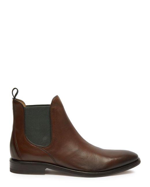 Oliver Sweeney Brown Allegro Leather Chelsea Boots for men