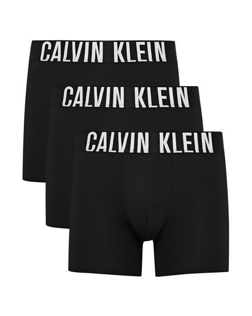 Calvin Klein Black Intense Power Stretch-jersey Boxer Briefs for men