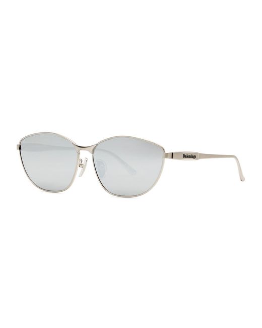 Balenciaga Metallic Cat-Eye Sunglasses for men