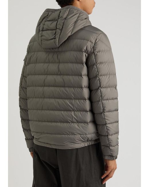 Moncler Gray Galion Quilted Shell Jacket for men