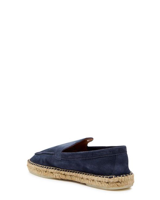 Aurélien Blue Beachside Suede Espadrille Loafers for men