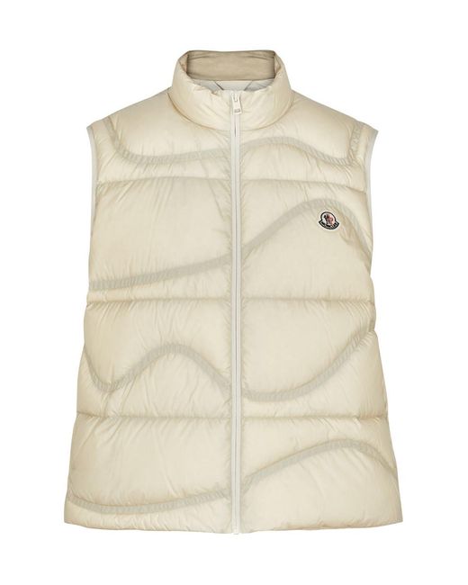Moncler Natural Beidaihe Quilted Shell Gilet for men