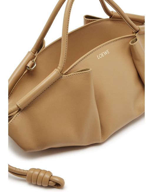 Loewe Brown Paseo Small Leather Top Handle Bag