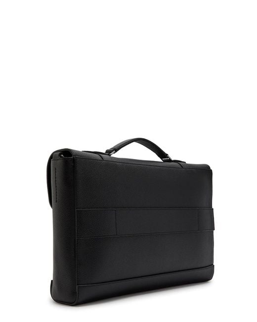 Mulberry Black Chiltern Grained Leather Brief Case for men