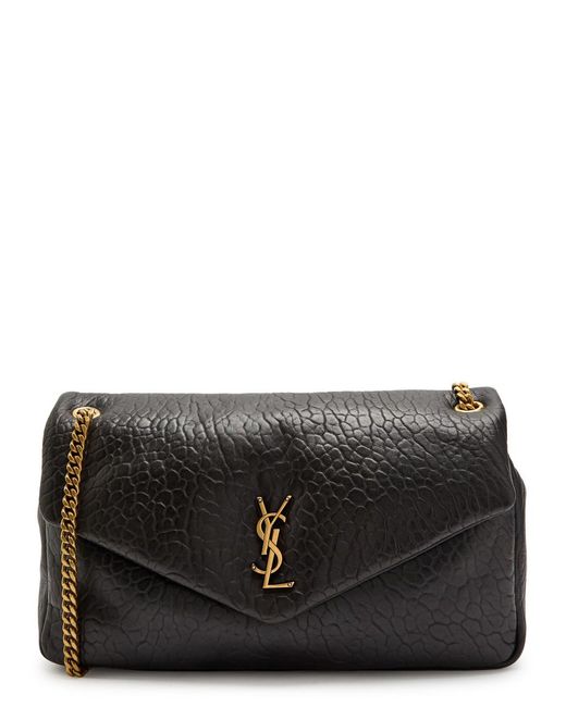 Saint Laurent Black Calypso Large Padded Leather Shoulder Bag