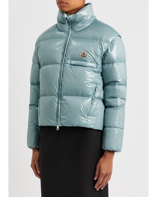 Moncler Blue Almo Convertible Quilted Shell Jacket