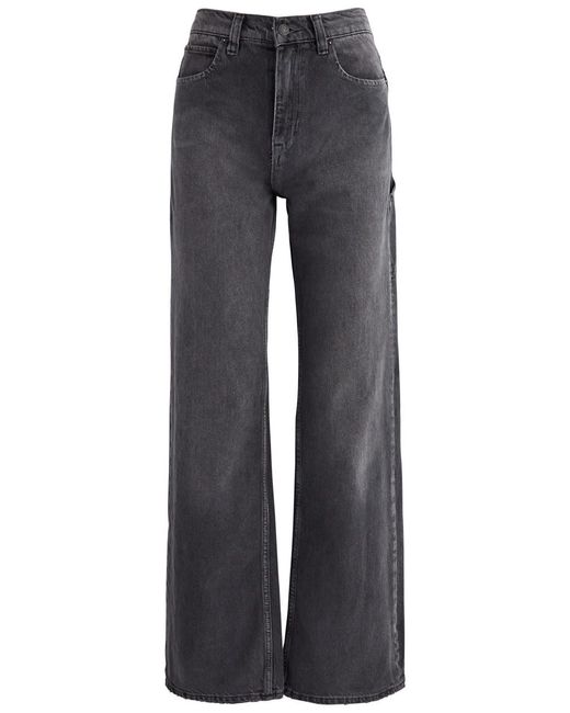Free People Blue Tinsley Wide-Leg Jeans