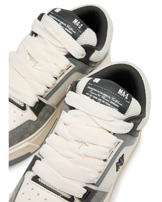 Amiri White Ma-1 Panelled Mesh Sneakers for men