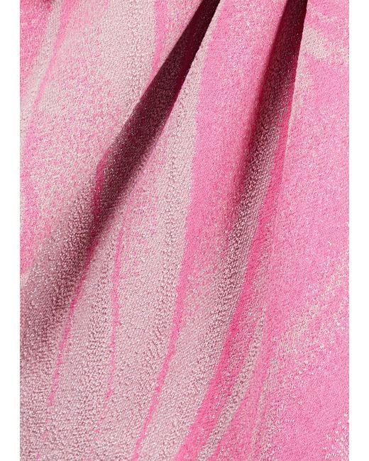 Ph5 Pink Camellia Intarsia Stretch-knit Tank