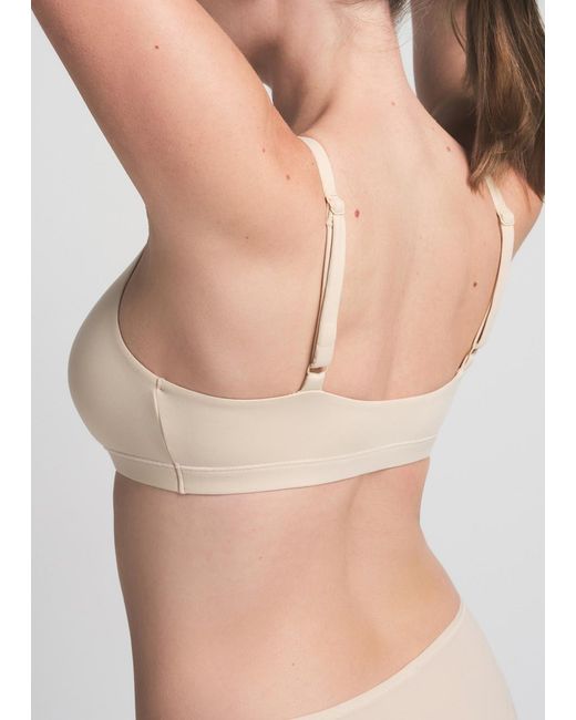 Skims Natural Stretch-Jersey Scoop Bralette