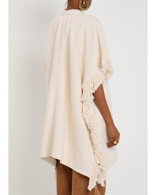 Isabel Marant Natural Greya Bouclé Wrap Coat