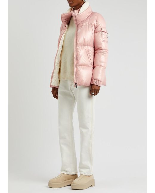 Moncler Pink Vistule Quilted Shell Jacket