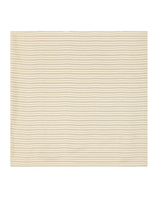 Totême Natural Striped Silk Scarf